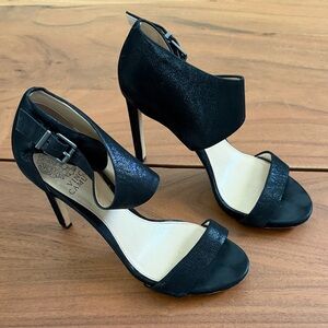 Vince Camuto Black Strappy High Heel Sandals